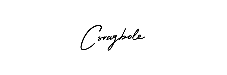 How to make Csraybole name signature. Use AmerikaSignatureDemo-Regular style for creating short signs online. This is the latest handwritten sign. Csraybole signature style 3 images and pictures png