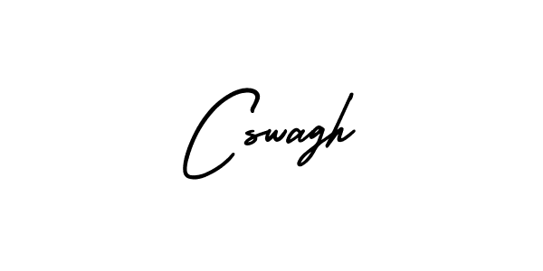 The best way (AmerikaSignatureDemo-Regular) to make a short signature is to pick only two or three words in your name. The name Cswagh include a total of six letters. For converting this name. Cswagh signature style 3 images and pictures png