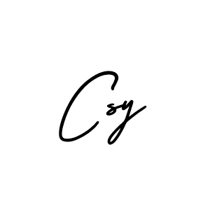 How to make Csy name signature. Use AmerikaSignatureDemo-Regular style for creating short signs online. This is the latest handwritten sign. Csy signature style 3 images and pictures png