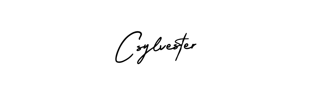 Create a beautiful signature design for name Csylvester. With this signature (AmerikaSignatureDemo-Regular) fonts, you can make a handwritten signature for free. Csylvester signature style 3 images and pictures png