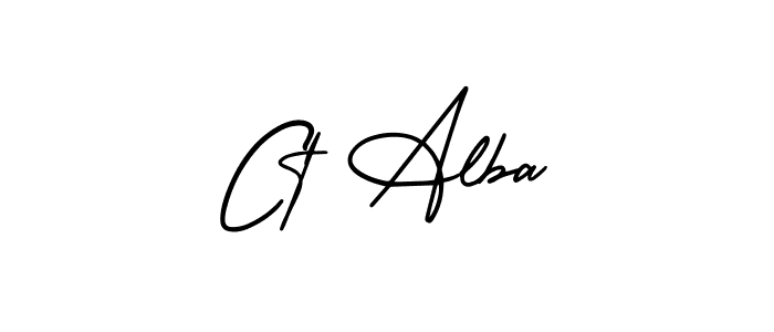 AmerikaSignatureDemo-Regular is a professional signature style that is perfect for those who want to add a touch of class to their signature. It is also a great choice for those who want to make their signature more unique. Get Ct Alba name to fancy signature for free. Ct Alba signature style 3 images and pictures png