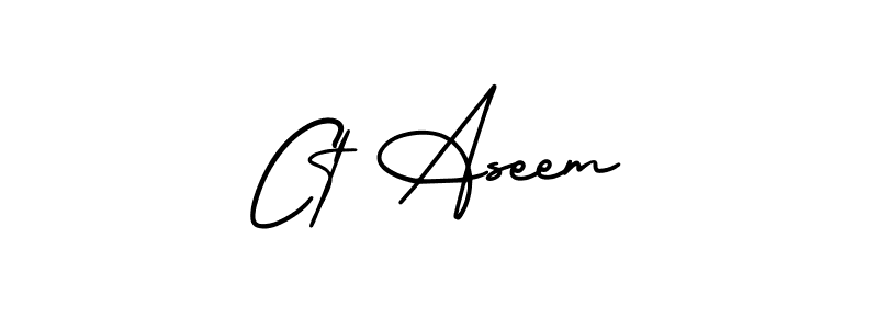 if you are searching for the best signature style for your name Ct Aseem. so please give up your signature search. here we have designed multiple signature styles  using AmerikaSignatureDemo-Regular. Ct Aseem signature style 3 images and pictures png