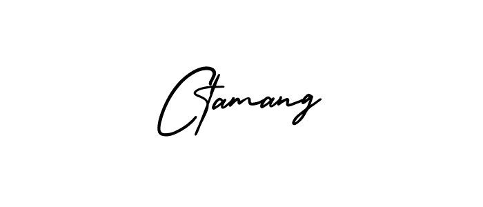 Similarly AmerikaSignatureDemo-Regular is the best handwritten signature design. Signature creator online .You can use it as an online autograph creator for name Ctamang. Ctamang signature style 3 images and pictures png