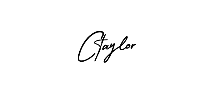 How to make Ctaylor name signature. Use AmerikaSignatureDemo-Regular style for creating short signs online. This is the latest handwritten sign. Ctaylor signature style 3 images and pictures png