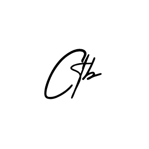 Design your own signature with our free online signature maker. With this signature software, you can create a handwritten (AmerikaSignatureDemo-Regular) signature for name Ctb. Ctb signature style 3 images and pictures png