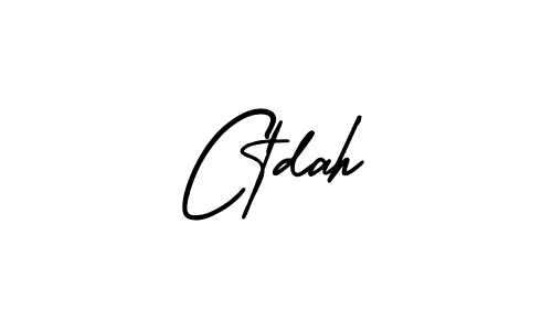 if you are searching for the best signature style for your name Ctdah. so please give up your signature search. here we have designed multiple signature styles  using AmerikaSignatureDemo-Regular. Ctdah signature style 3 images and pictures png