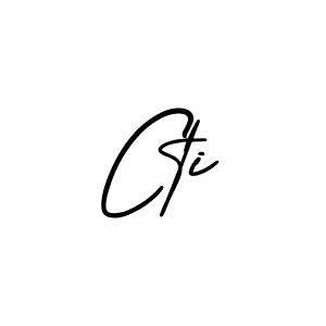 Use a signature maker to create a handwritten signature online. With this signature software, you can design (AmerikaSignatureDemo-Regular) your own signature for name Cti. Cti signature style 3 images and pictures png