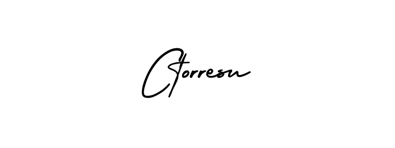 How to make Ctorresu signature? AmerikaSignatureDemo-Regular is a professional autograph style. Create handwritten signature for Ctorresu name. Ctorresu signature style 3 images and pictures png