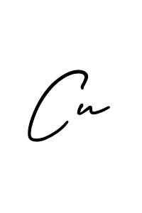 It looks lik you need a new signature style for name Cu. Design unique handwritten (AmerikaSignatureDemo-Regular) signature with our free signature maker in just a few clicks. Cu signature style 3 images and pictures png