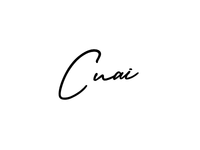 Make a beautiful signature design for name Cuai. With this signature (AmerikaSignatureDemo-Regular) style, you can create a handwritten signature for free. Cuai signature style 3 images and pictures png
