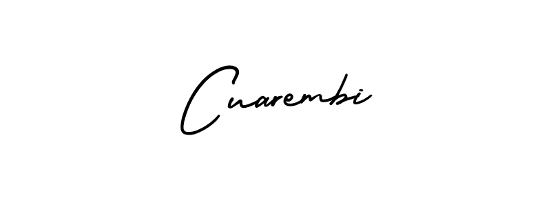 Design your own signature with our free online signature maker. With this signature software, you can create a handwritten (AmerikaSignatureDemo-Regular) signature for name Cuarembi. Cuarembi signature style 3 images and pictures png