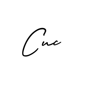 Design your own signature with our free online signature maker. With this signature software, you can create a handwritten (AmerikaSignatureDemo-Regular) signature for name Cuc. Cuc signature style 3 images and pictures png