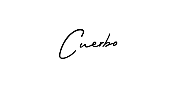 The best way (AmerikaSignatureDemo-Regular) to make a short signature is to pick only two or three words in your name. The name Cuerbo include a total of six letters. For converting this name. Cuerbo signature style 3 images and pictures png