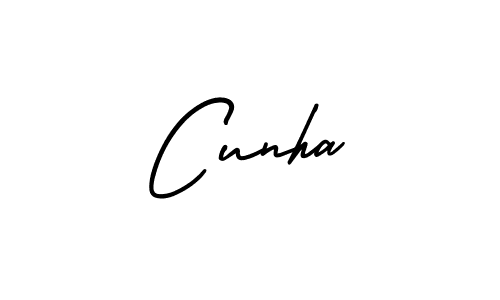 Make a beautiful signature design for name Cunha. Use this online signature maker to create a handwritten signature for free. Cunha signature style 3 images and pictures png