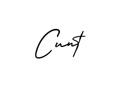 Use a signature maker to create a handwritten signature online. With this signature software, you can design (AmerikaSignatureDemo-Regular) your own signature for name Cunt. Cunt signature style 3 images and pictures png