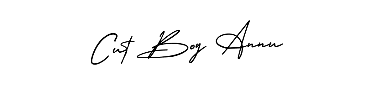 Create a beautiful signature design for name Cut Boy Annu. With this signature (AmerikaSignatureDemo-Regular) fonts, you can make a handwritten signature for free. Cut Boy Annu signature style 3 images and pictures png