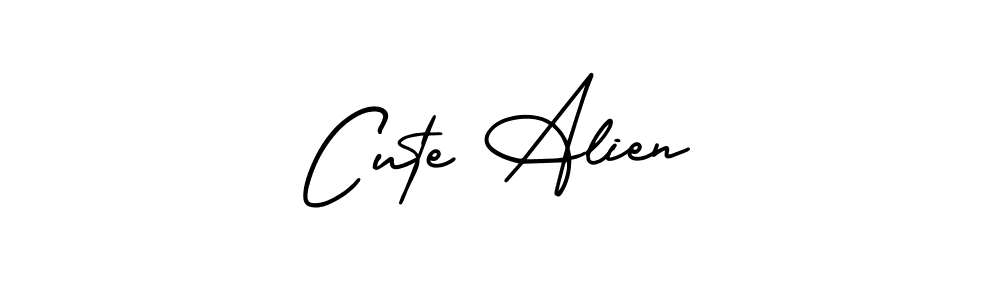 if you are searching for the best signature style for your name Cute Alien. so please give up your signature search. here we have designed multiple signature styles  using AmerikaSignatureDemo-Regular. Cute Alien signature style 3 images and pictures png