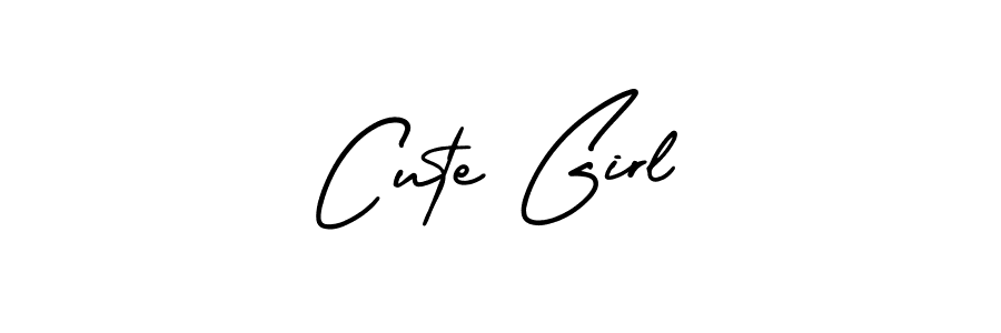 Use a signature maker to create a handwritten signature online. With this signature software, you can design (AmerikaSignatureDemo-Regular) your own signature for name Cute Girl. Cute Girl signature style 3 images and pictures png