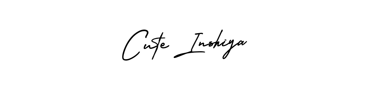 Make a short Cute Inshiya signature style. Manage your documents anywhere anytime using AmerikaSignatureDemo-Regular. Create and add eSignatures, submit forms, share and send files easily. Cute Inshiya signature style 3 images and pictures png