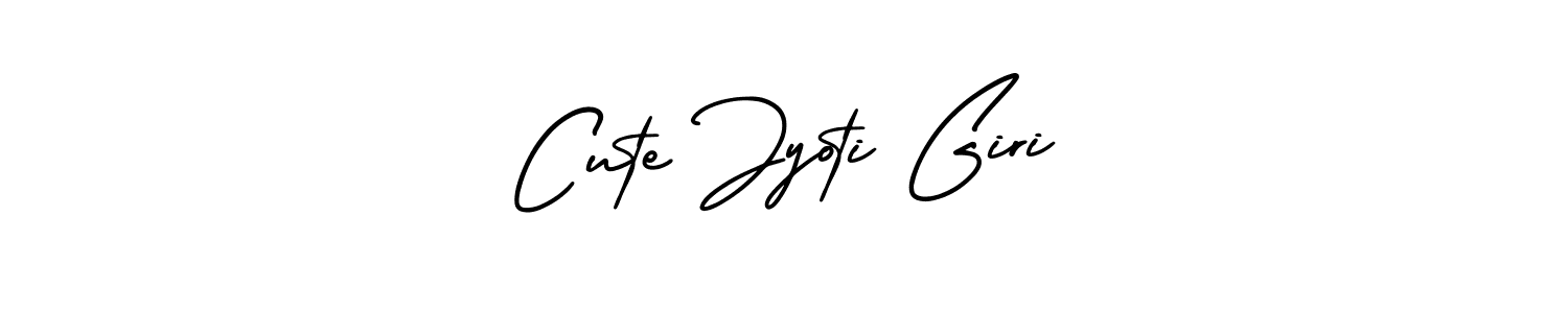 Also You can easily find your signature by using the search form. We will create Cute Jyoti Giri name handwritten signature images for you free of cost using AmerikaSignatureDemo-Regular sign style. Cute Jyoti Giri signature style 3 images and pictures png