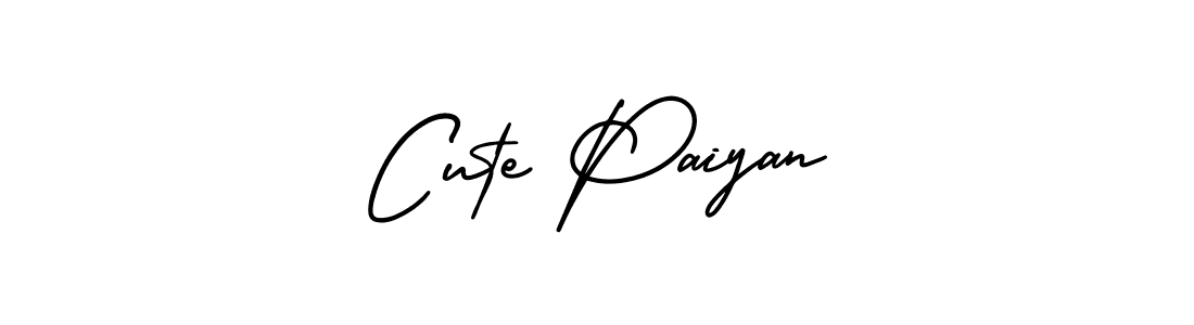 Also we have Cute Paiyan name is the best signature style. Create professional handwritten signature collection using AmerikaSignatureDemo-Regular autograph style. Cute Paiyan signature style 3 images and pictures png
