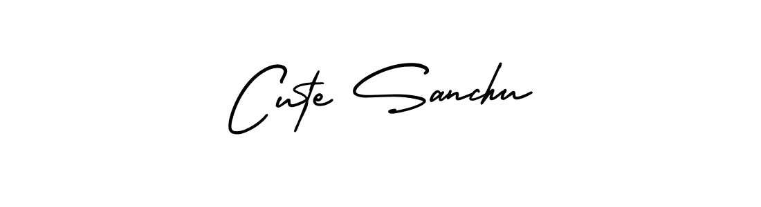 Here are the top 10 professional signature styles for the name Cute Sanchu. These are the best autograph styles you can use for your name. Cute Sanchu signature style 3 images and pictures png