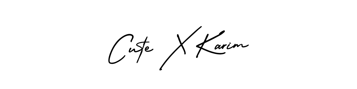 Make a short Cute X Karim signature style. Manage your documents anywhere anytime using AmerikaSignatureDemo-Regular. Create and add eSignatures, submit forms, share and send files easily. Cute X Karim signature style 3 images and pictures png