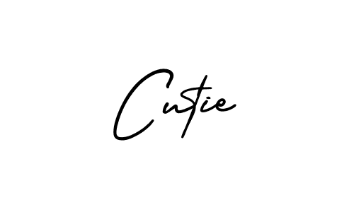 Also we have Cutie name is the best signature style. Create professional handwritten signature collection using AmerikaSignatureDemo-Regular autograph style. Cutie signature style 3 images and pictures png