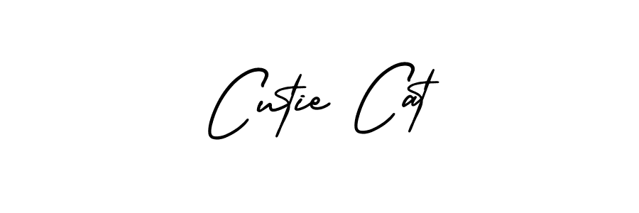 Design your own signature with our free online signature maker. With this signature software, you can create a handwritten (AmerikaSignatureDemo-Regular) signature for name Cutie Cat. Cutie Cat signature style 3 images and pictures png