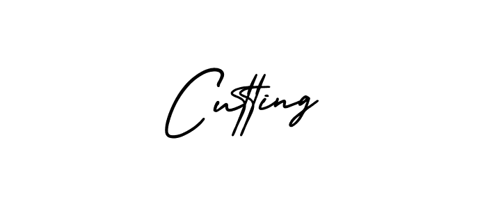 You should practise on your own different ways (AmerikaSignatureDemo-Regular) to write your name (Cutting) in signature. don't let someone else do it for you. Cutting signature style 3 images and pictures png