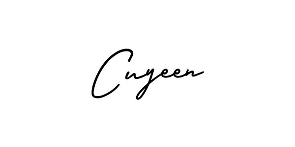 Cuyeen stylish signature style. Best Handwritten Sign (AmerikaSignatureDemo-Regular) for my name. Handwritten Signature Collection Ideas for my name Cuyeen. Cuyeen signature style 3 images and pictures png