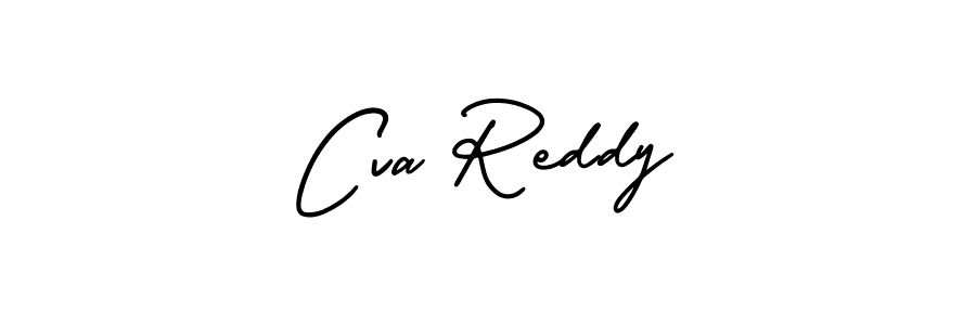 Design your own signature with our free online signature maker. With this signature software, you can create a handwritten (AmerikaSignatureDemo-Regular) signature for name Cva Reddy. Cva Reddy signature style 3 images and pictures png