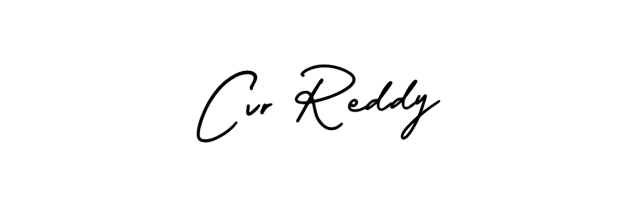 This is the best signature style for the Cvr Reddy name. Also you like these signature font (AmerikaSignatureDemo-Regular). Mix name signature. Cvr Reddy signature style 3 images and pictures png