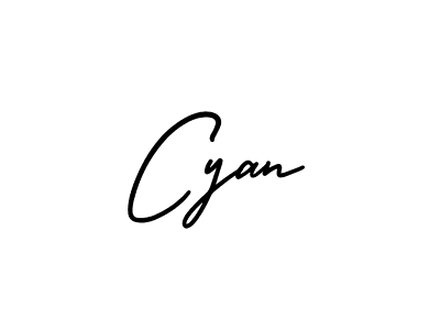 Use a signature maker to create a handwritten signature online. With this signature software, you can design (AmerikaSignatureDemo-Regular) your own signature for name Cyan. Cyan signature style 3 images and pictures png