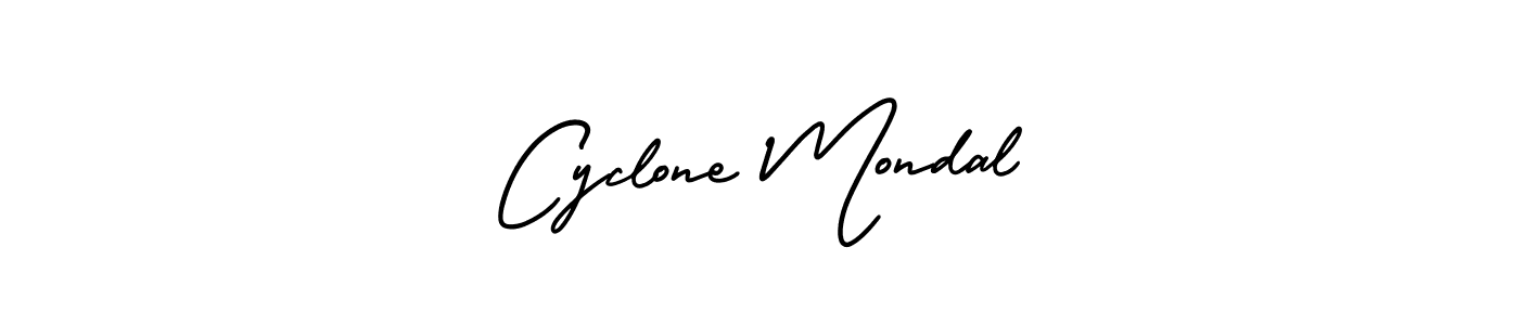 Use a signature maker to create a handwritten signature online. With this signature software, you can design (AmerikaSignatureDemo-Regular) your own signature for name Cyclone Mondal. Cyclone Mondal signature style 3 images and pictures png