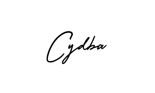 Cydba stylish signature style. Best Handwritten Sign (AmerikaSignatureDemo-Regular) for my name. Handwritten Signature Collection Ideas for my name Cydba. Cydba signature style 3 images and pictures png