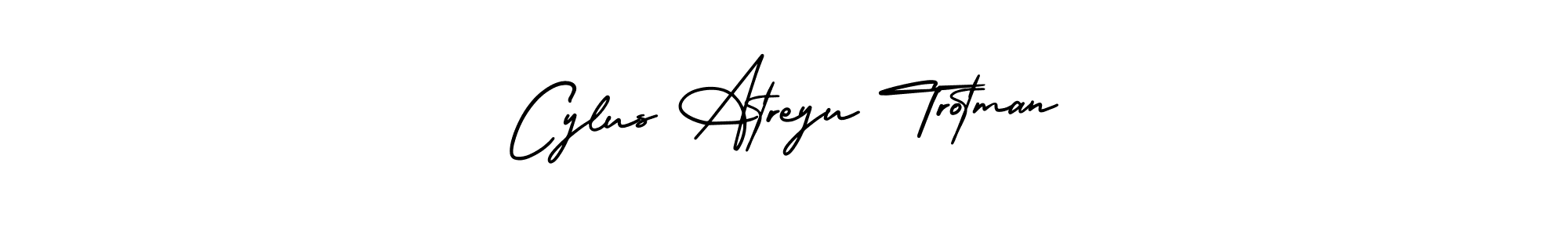 Cylus Atreyu Trotman stylish signature style. Best Handwritten Sign (AmerikaSignatureDemo-Regular) for my name. Handwritten Signature Collection Ideas for my name Cylus Atreyu Trotman. Cylus Atreyu Trotman signature style 3 images and pictures png