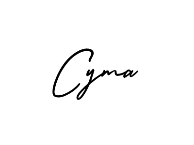 Also we have Cyma name is the best signature style. Create professional handwritten signature collection using AmerikaSignatureDemo-Regular autograph style. Cyma signature style 3 images and pictures png