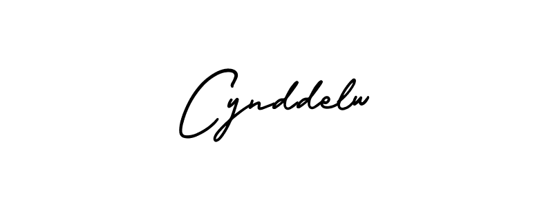 The best way (AmerikaSignatureDemo-Regular) to make a short signature is to pick only two or three words in your name. The name Cynddelw include a total of six letters. For converting this name. Cynddelw signature style 3 images and pictures png