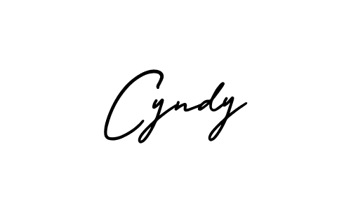 Create a beautiful signature design for name Cyndy. With this signature (AmerikaSignatureDemo-Regular) fonts, you can make a handwritten signature for free. Cyndy signature style 3 images and pictures png
