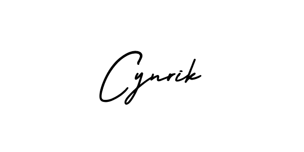 The best way (AmerikaSignatureDemo-Regular) to make a short signature is to pick only two or three words in your name. The name Cynrik include a total of six letters. For converting this name. Cynrik signature style 3 images and pictures png