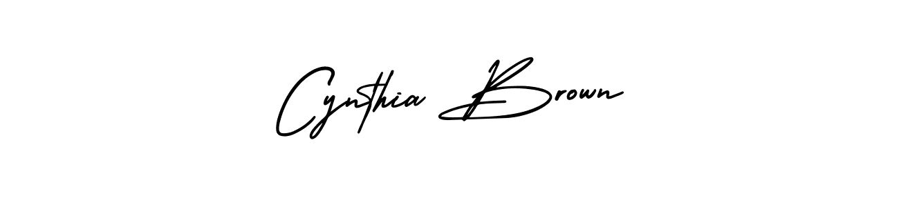 Make a beautiful signature design for name Cynthia Brown. With this signature (AmerikaSignatureDemo-Regular) style, you can create a handwritten signature for free. Cynthia Brown signature style 3 images and pictures png