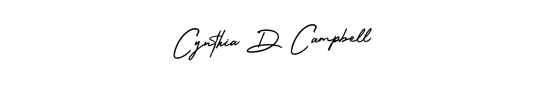 You should practise on your own different ways (AmerikaSignatureDemo-Regular) to write your name (Cynthia D Campbell) in signature. don't let someone else do it for you. Cynthia D Campbell signature style 3 images and pictures png