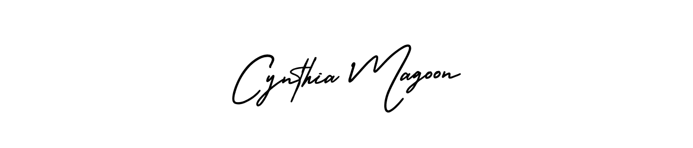 How to make Cynthia Magoon name signature. Use AmerikaSignatureDemo-Regular style for creating short signs online. This is the latest handwritten sign. Cynthia Magoon signature style 3 images and pictures png