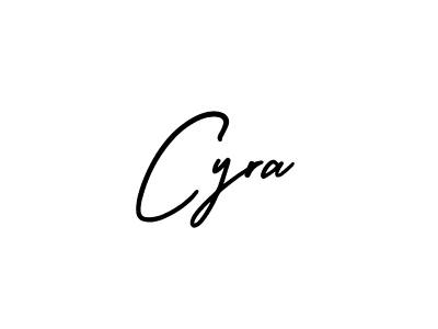 Cyra stylish signature style. Best Handwritten Sign (AmerikaSignatureDemo-Regular) for my name. Handwritten Signature Collection Ideas for my name Cyra. Cyra signature style 3 images and pictures png