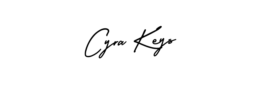 It looks lik you need a new signature style for name Cyra Keys. Design unique handwritten (AmerikaSignatureDemo-Regular) signature with our free signature maker in just a few clicks. Cyra Keys signature style 3 images and pictures png