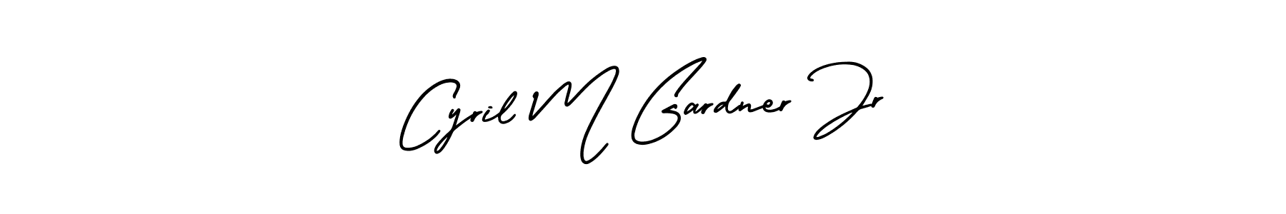 Make a short Cyril M Gardner Jr signature style. Manage your documents anywhere anytime using AmerikaSignatureDemo-Regular. Create and add eSignatures, submit forms, share and send files easily. Cyril M Gardner Jr signature style 3 images and pictures png