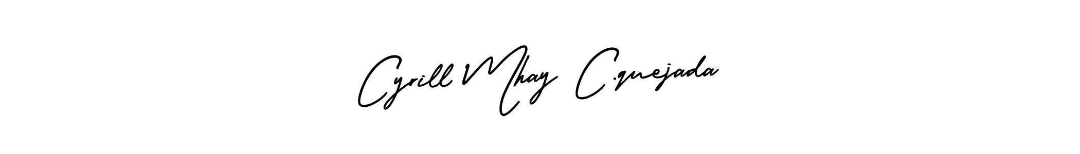 Make a beautiful signature design for name Cyrill Mhay C.quejada. With this signature (AmerikaSignatureDemo-Regular) style, you can create a handwritten signature for free. Cyrill Mhay C.quejada signature style 3 images and pictures png