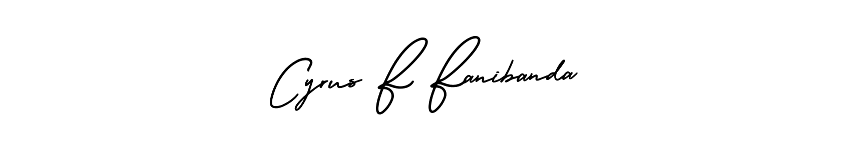 Create a beautiful signature design for name Cyrus F Fanibanda. With this signature (AmerikaSignatureDemo-Regular) fonts, you can make a handwritten signature for free. Cyrus F Fanibanda signature style 3 images and pictures png