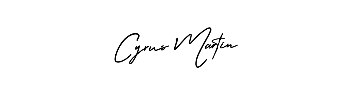 Cyrus Martin stylish signature style. Best Handwritten Sign (AmerikaSignatureDemo-Regular) for my name. Handwritten Signature Collection Ideas for my name Cyrus Martin. Cyrus Martin signature style 3 images and pictures png